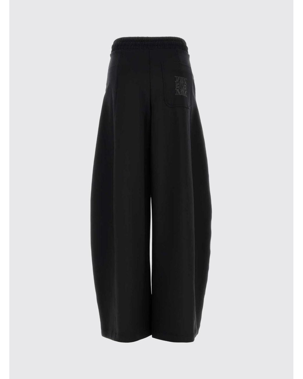 Max Mara Black Olmo Barrel-Leg Pants