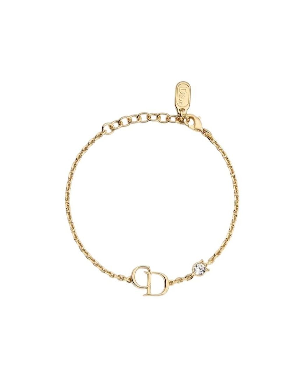 Dior Metallic Cd Mini Lily Bracelet