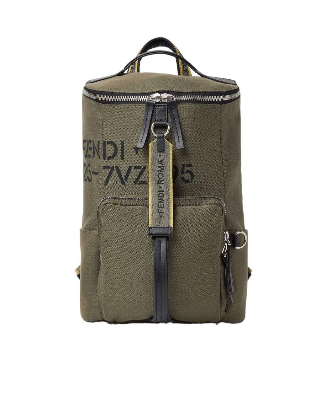Fendi Green Tourist Backpack for men