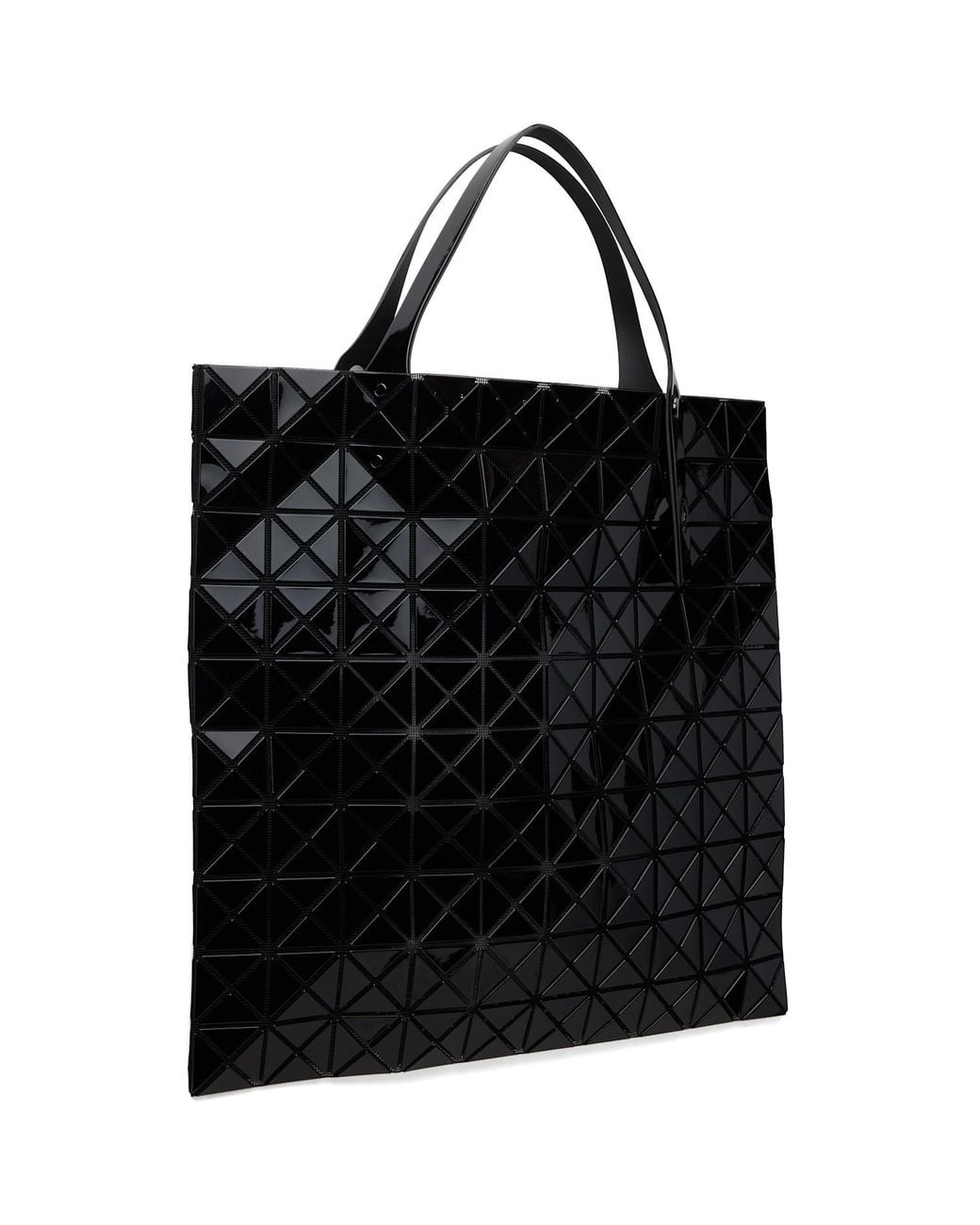Issey Miyake Black Prism Top Handle Tote Bag
