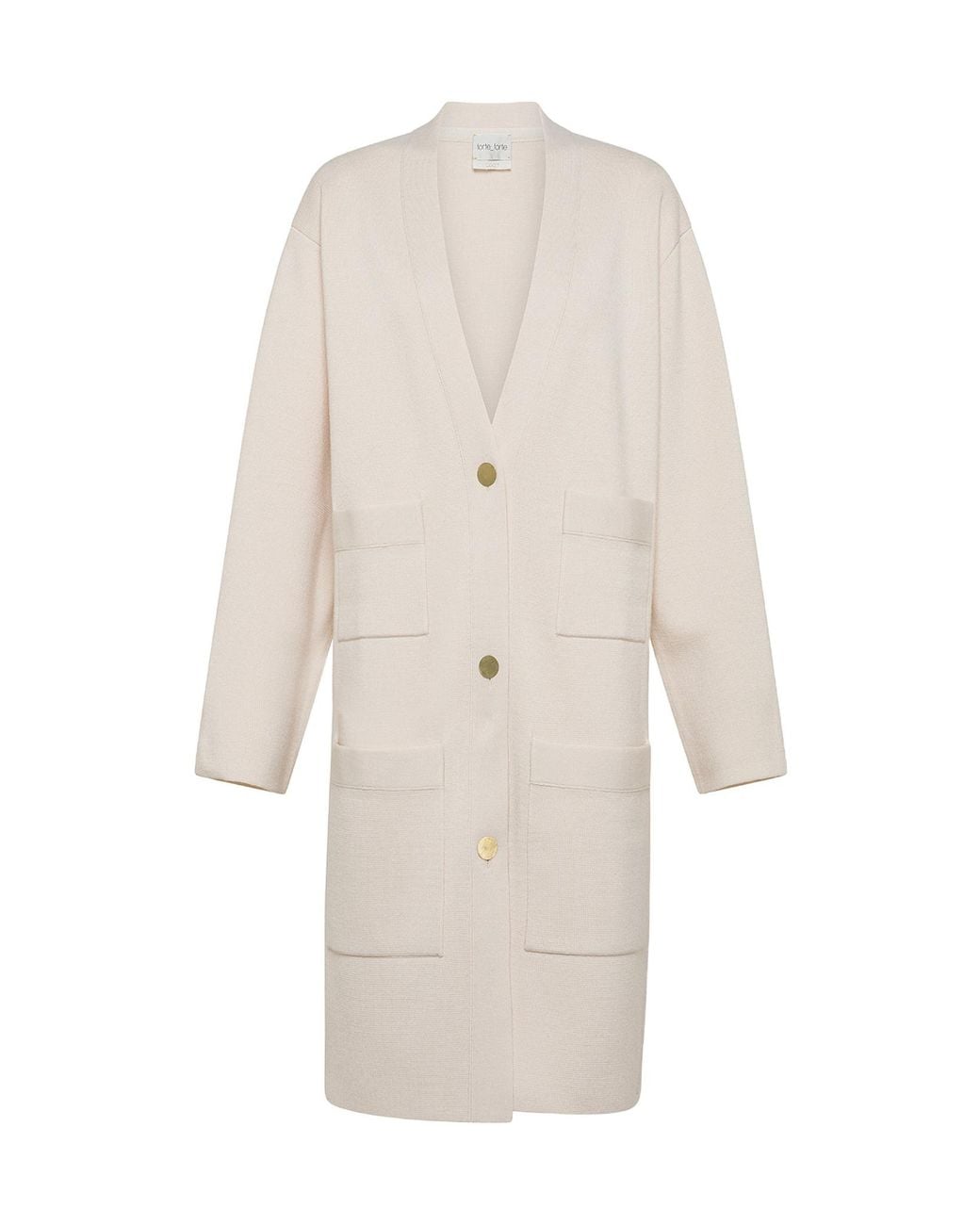Forte_forte White Long-Sleeved Coat