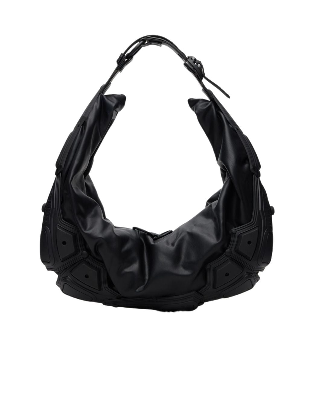 Innerraum Black Half-Moon Shoulder Bag for men