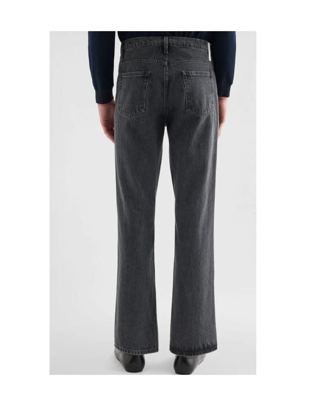 Jil Sander Blue Flared Lightweight Denim Trousers for men