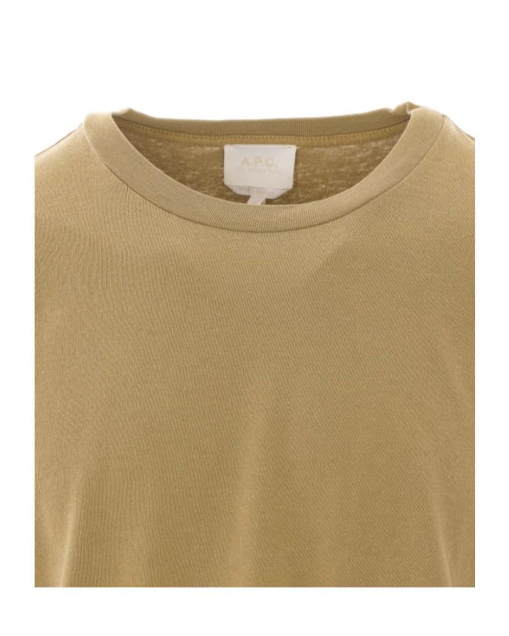 A.P.C. Natural Logo Print T-Shirt for men