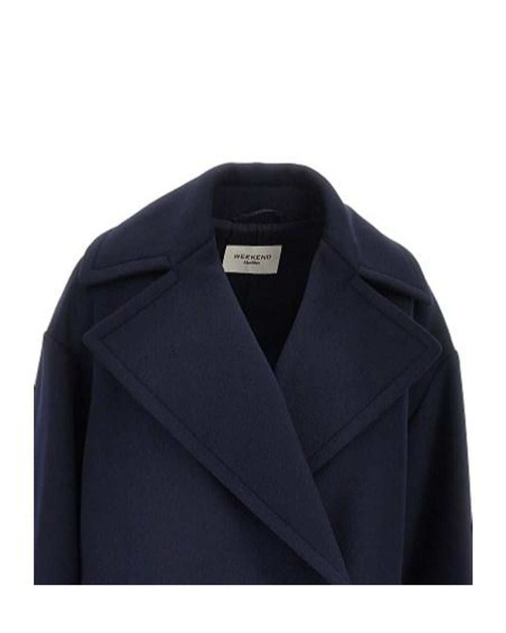 Weekend by Maxmara Blue Double-Breasted Pea Coat