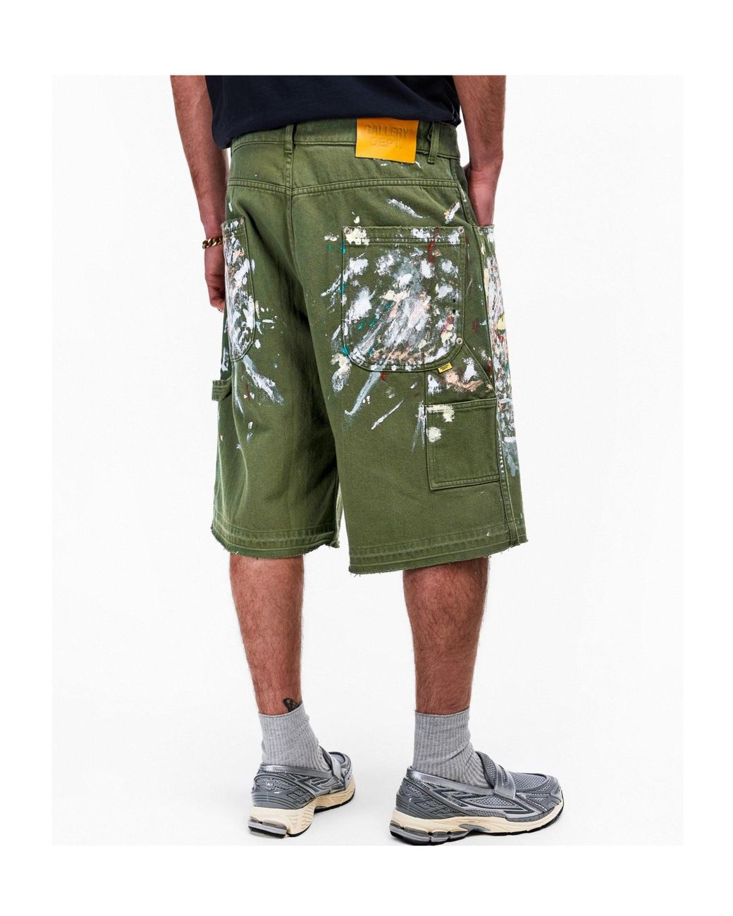 GALLERY DEPT. Green Denim Shorts for men