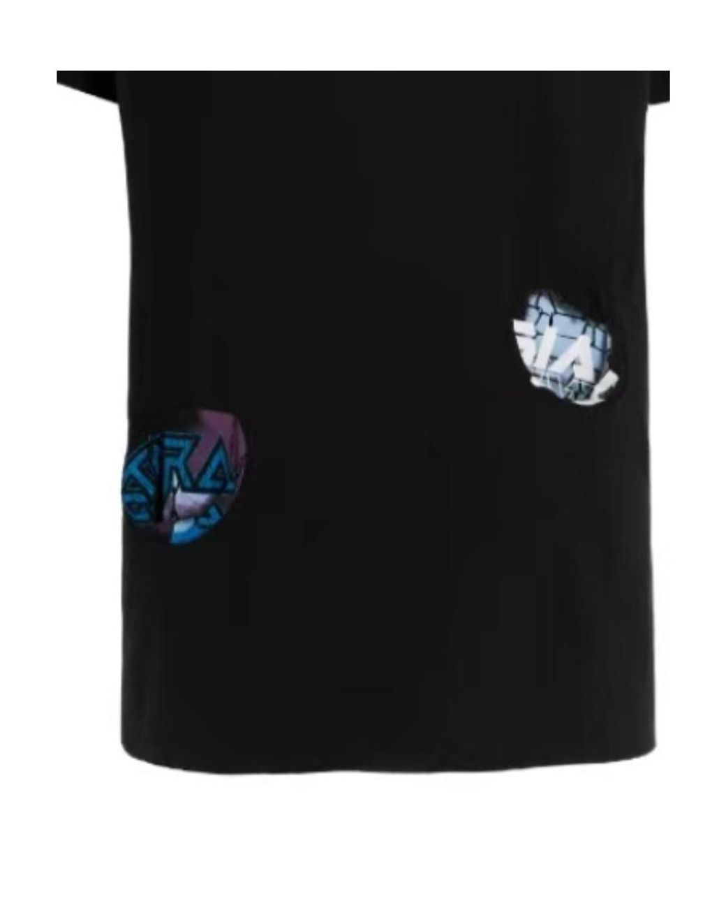 Raf Simons Black Pockethole Graphic Printed T-Shirt for men