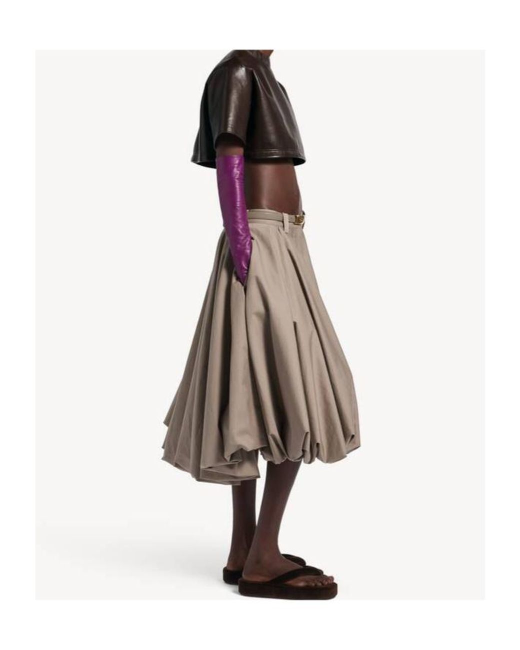 Balenciaga Natural Balloon Volume Shorts