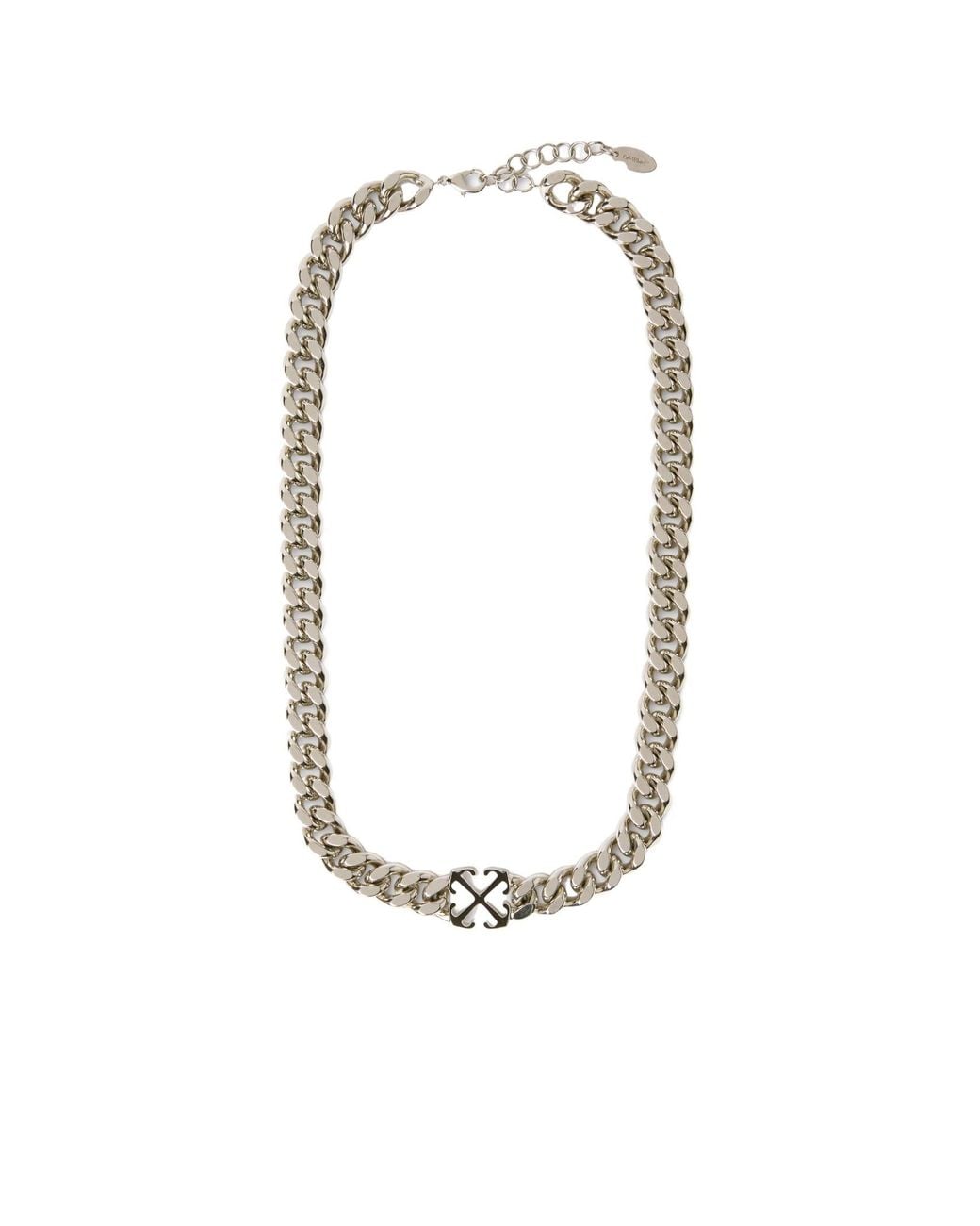 Off-White c/o Virgil Abloh White Arrow Chain-Linked Necklace for men
