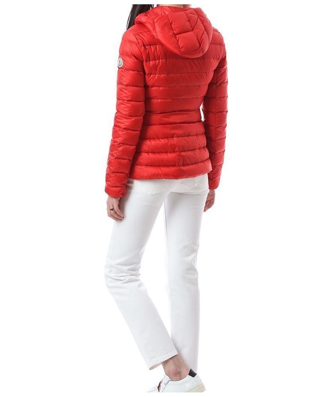 Moncler Red Amethyste Slim-Fit Down Jacket