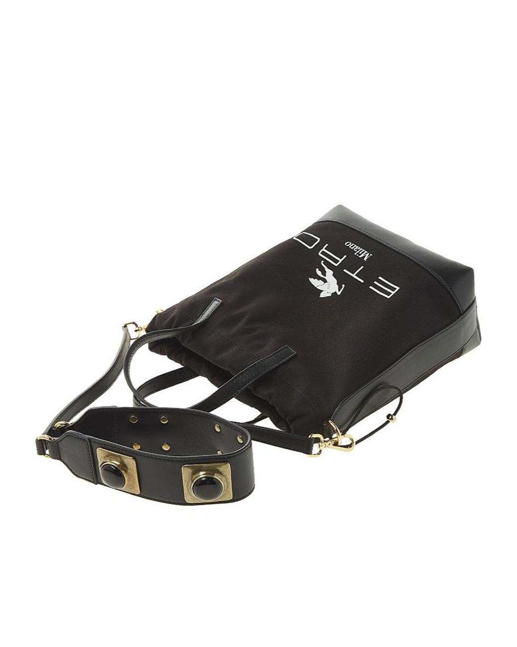 Etro Black Logo Cross-Body Bag