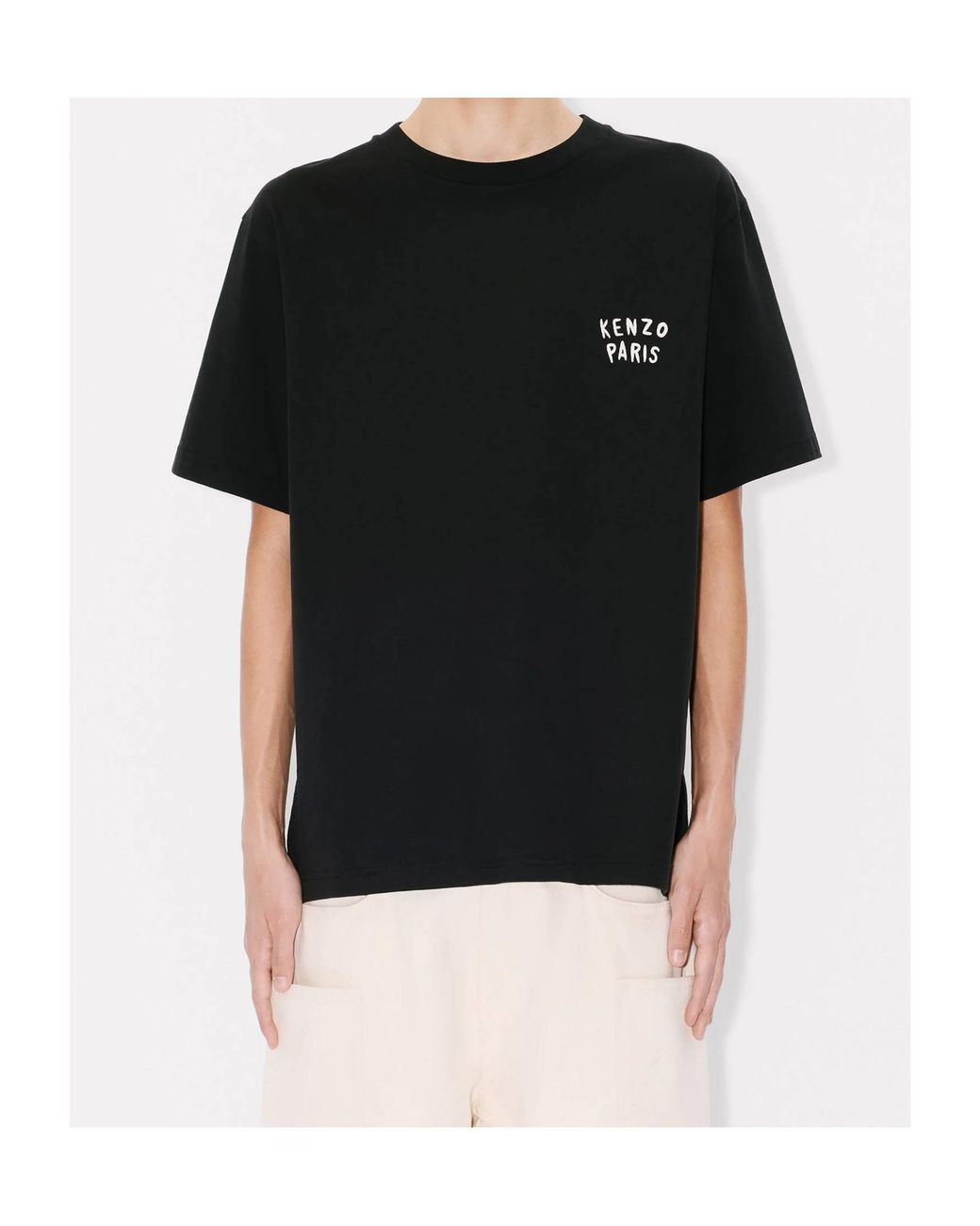 KENZO Black Boke Heart Oversized T-Shirt for men