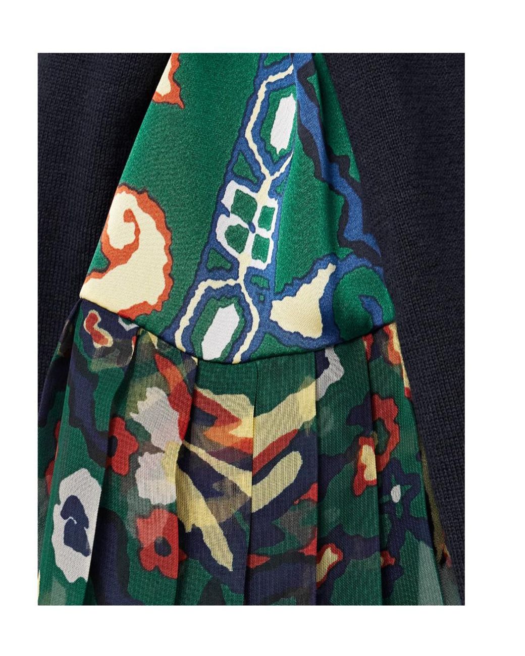 Sacai Blue Floral Print Cardigan