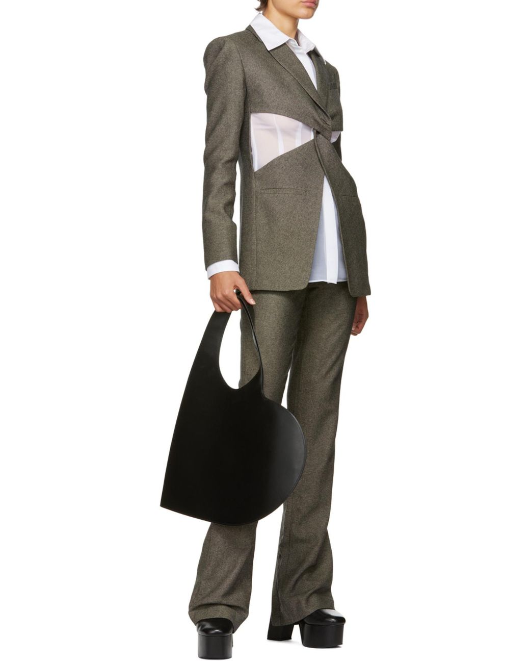 Coperni Black Heart Tote Bag