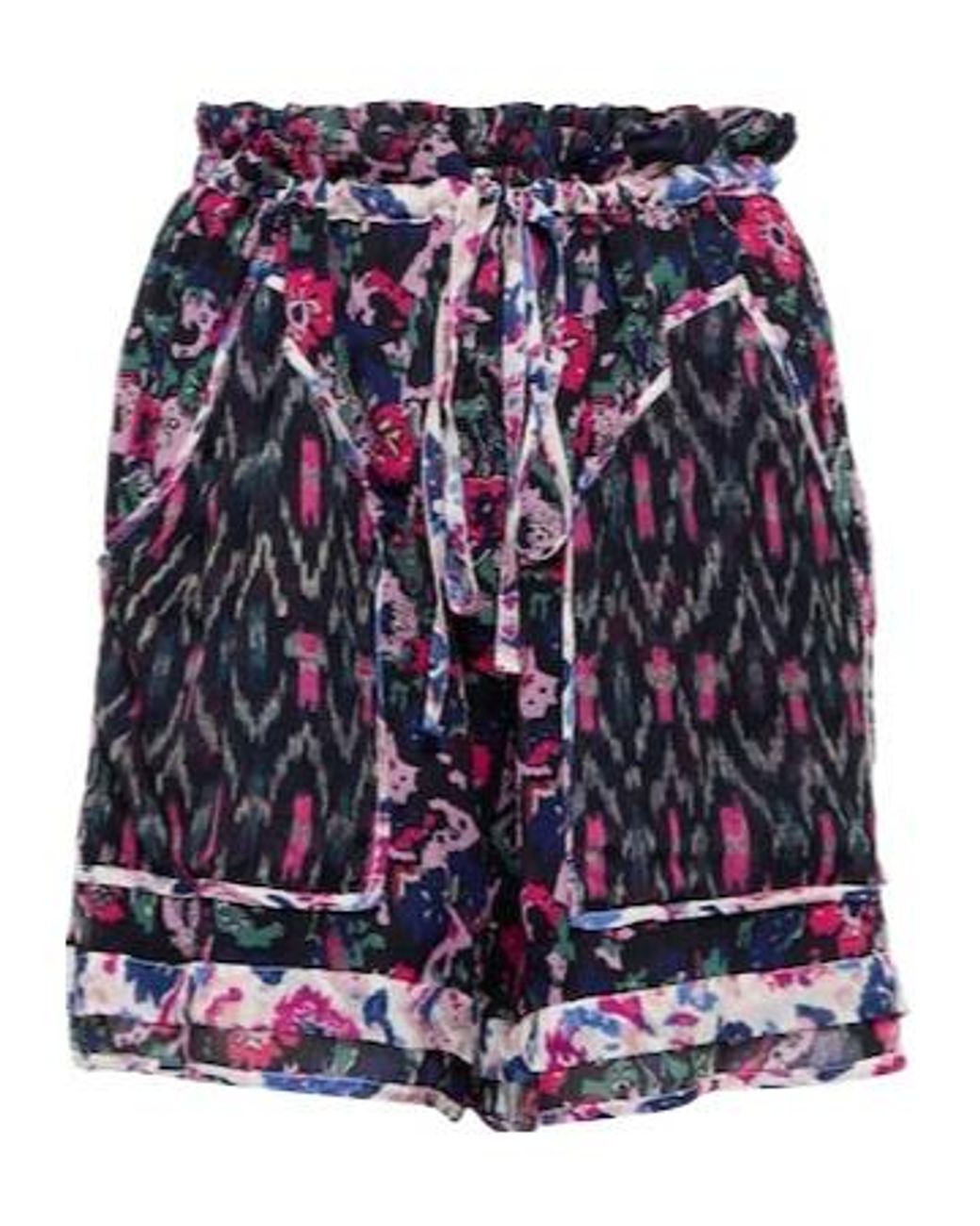 Isabel Marant Blue Riolmy Printed Georgette Shorts