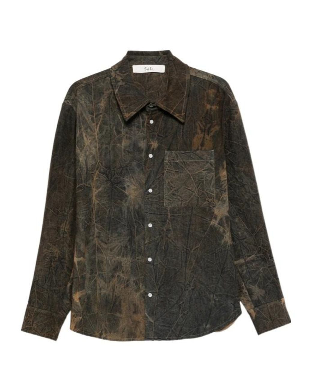 Séfr Green Long-Sleeved Shirt for men