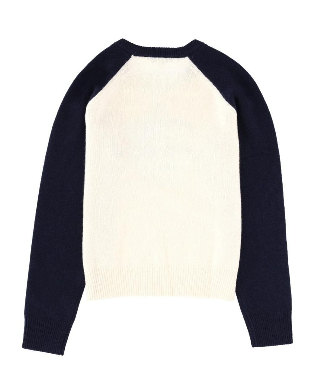 Sporty & Rich Blue Logo Raglan Knitted Sweater for men