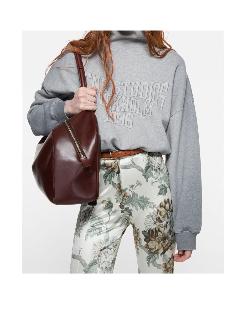 Acne Gray Logo Sweatshirt