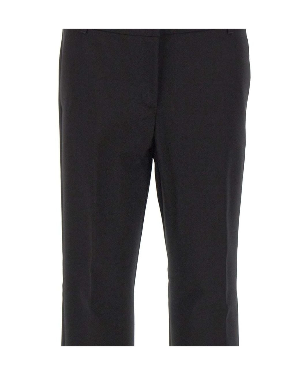Marella Black Tailored Straight-Leg Pants