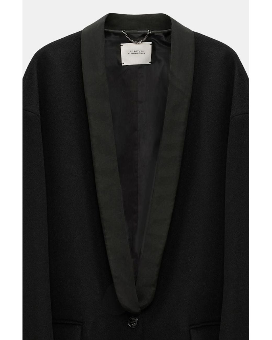 Dorothee Schumacher Black Oversized Tuxedo Blazer