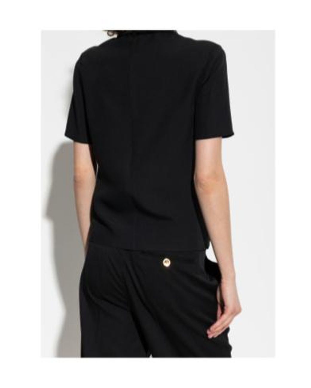 Versace Black Blouses