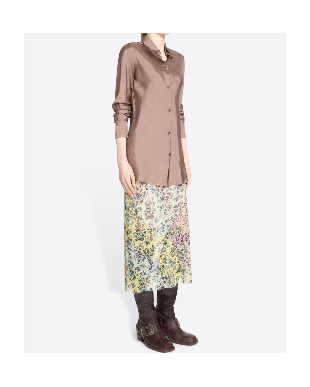 Dries Van Noten Pink Calima Long-Sleeved Shirt