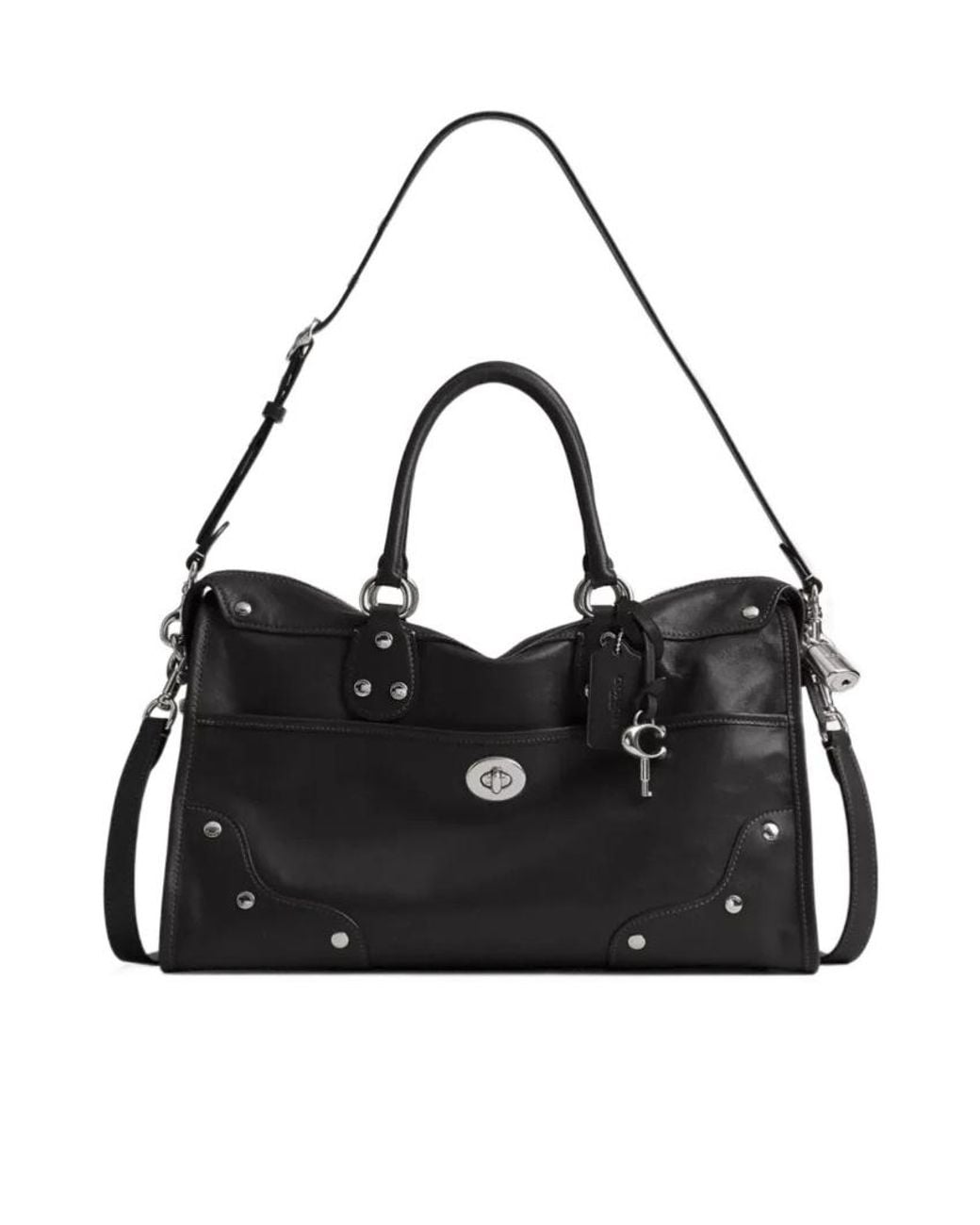 COACH Black Rhyder Satchel Bag 38