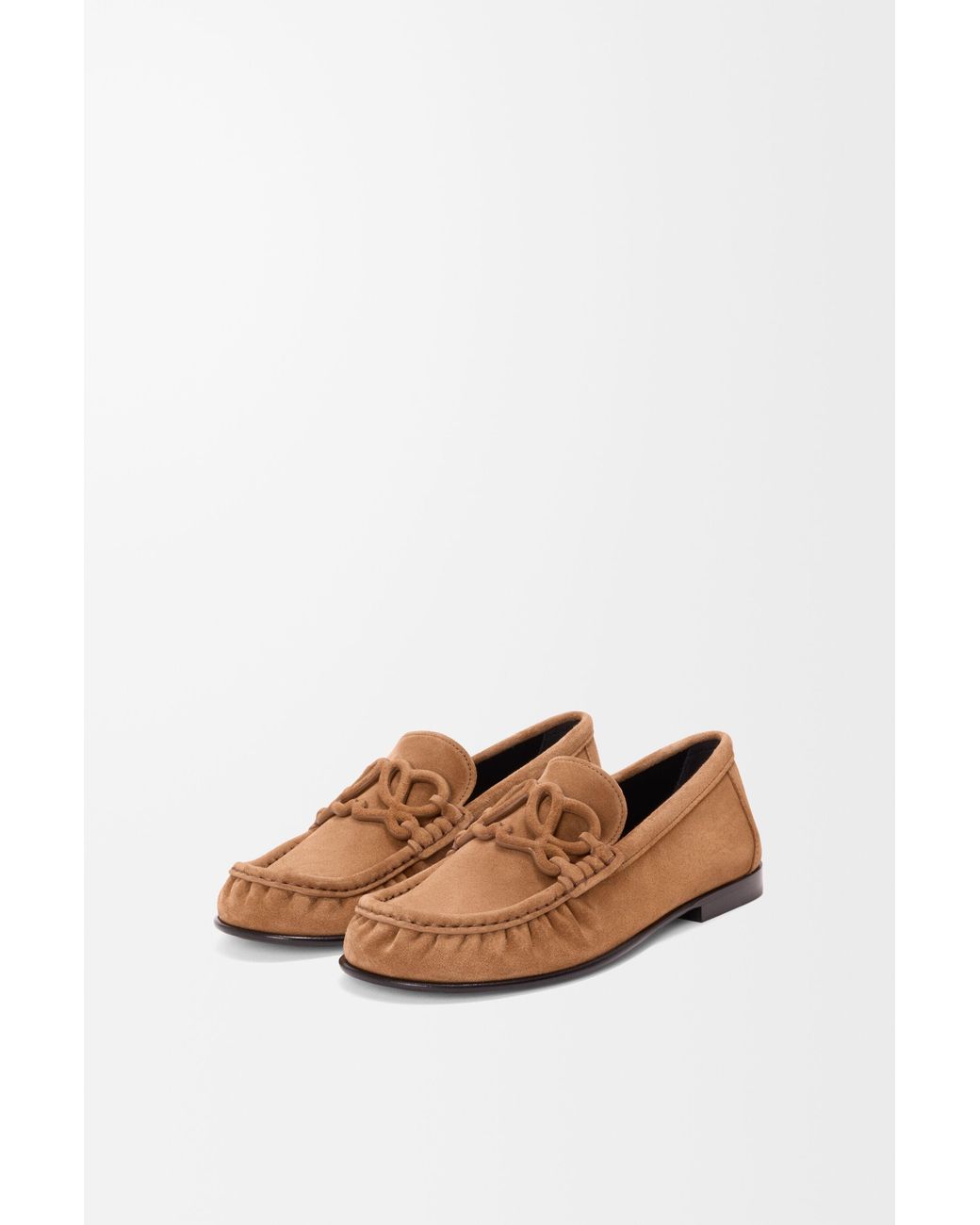 Loewe Brown Round-Toe Loafers
