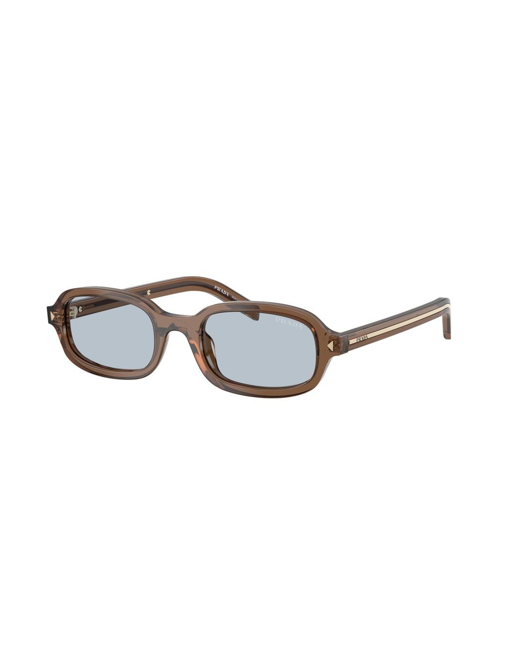 Prada White Eyewear Rectangle Frame Sunglasses