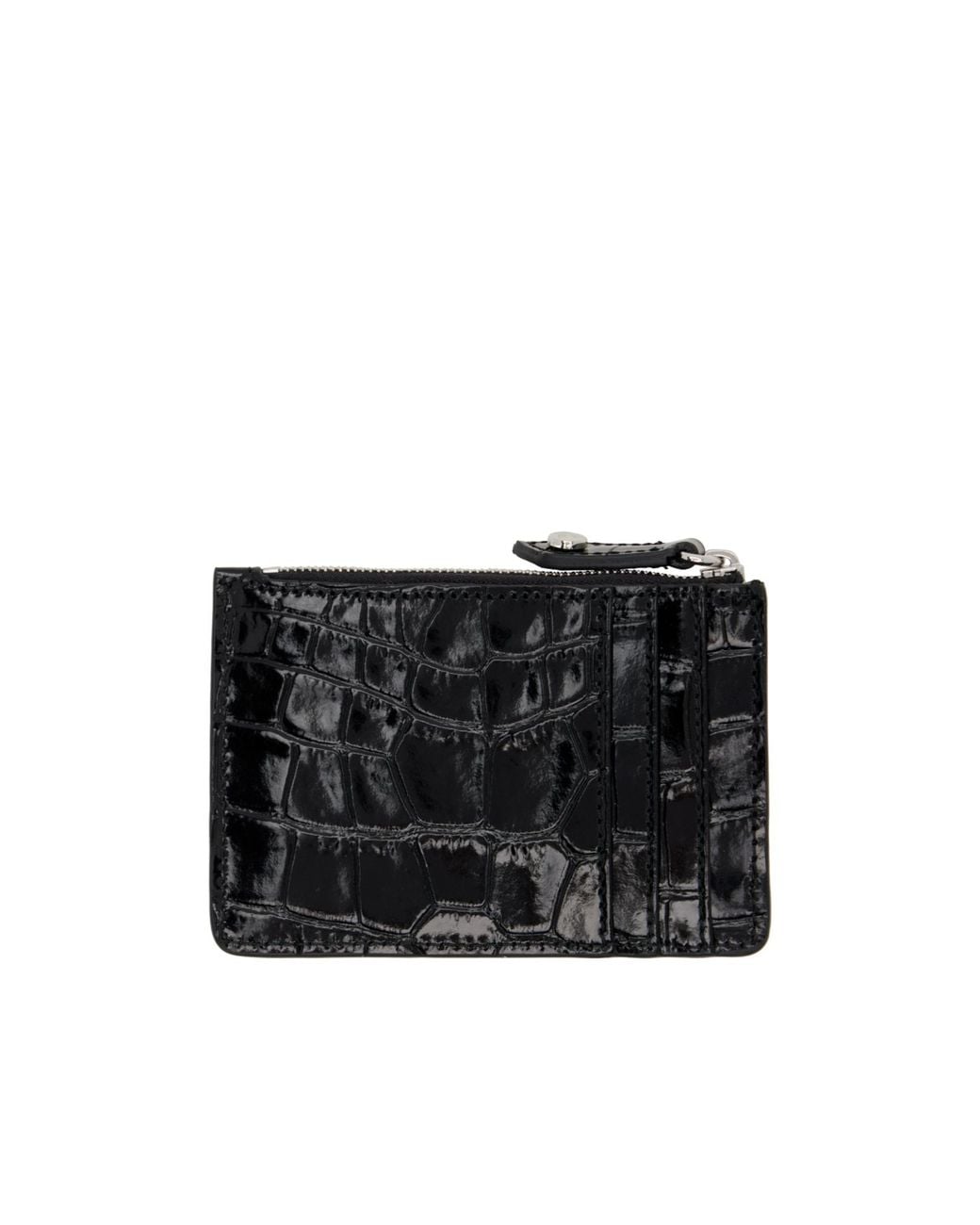 Vivienne Westwood Black Zip Coin Card Wallet for men