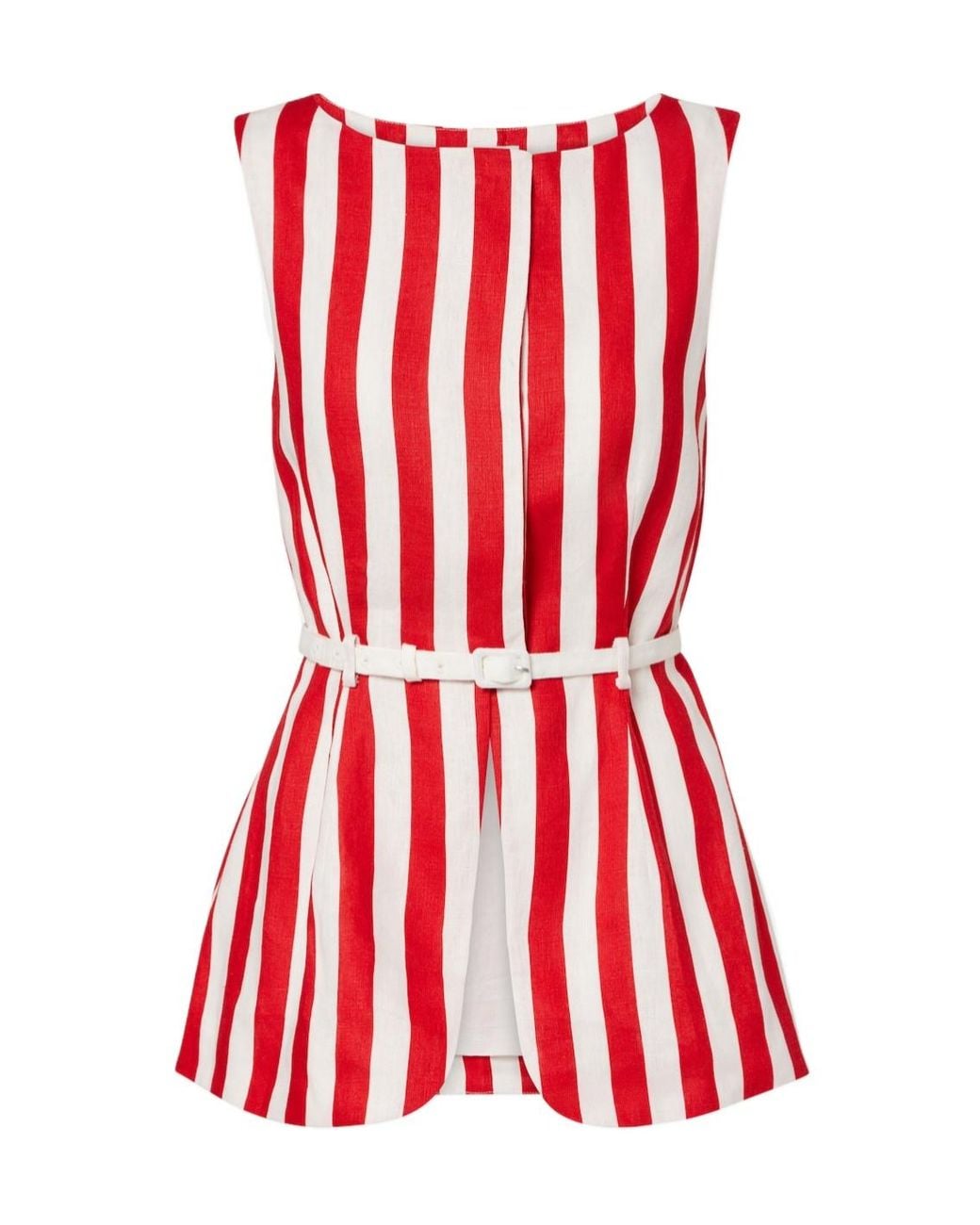 Posse Red Pamela Striped Linen Vest