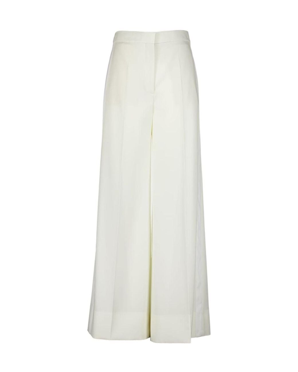 Stella McCartney White High-Rise Tuxedo Trousers for men