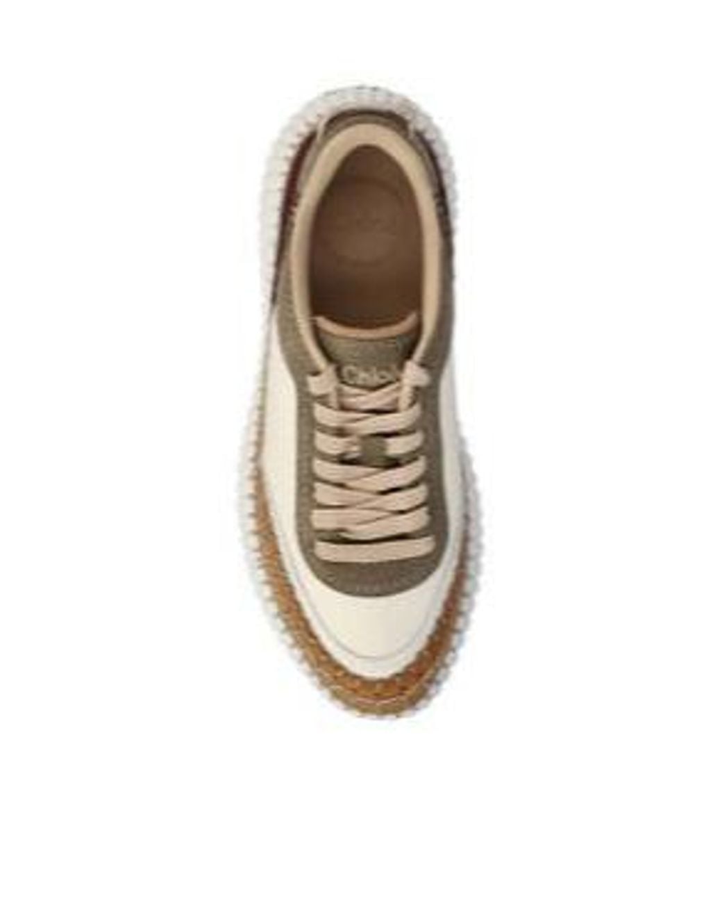 Chloé Natural Chloé Nama Low-Top Sneakers