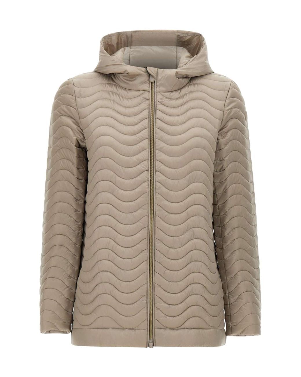 Save The Duck Brown Sirena Hooded Puffer Jacket
