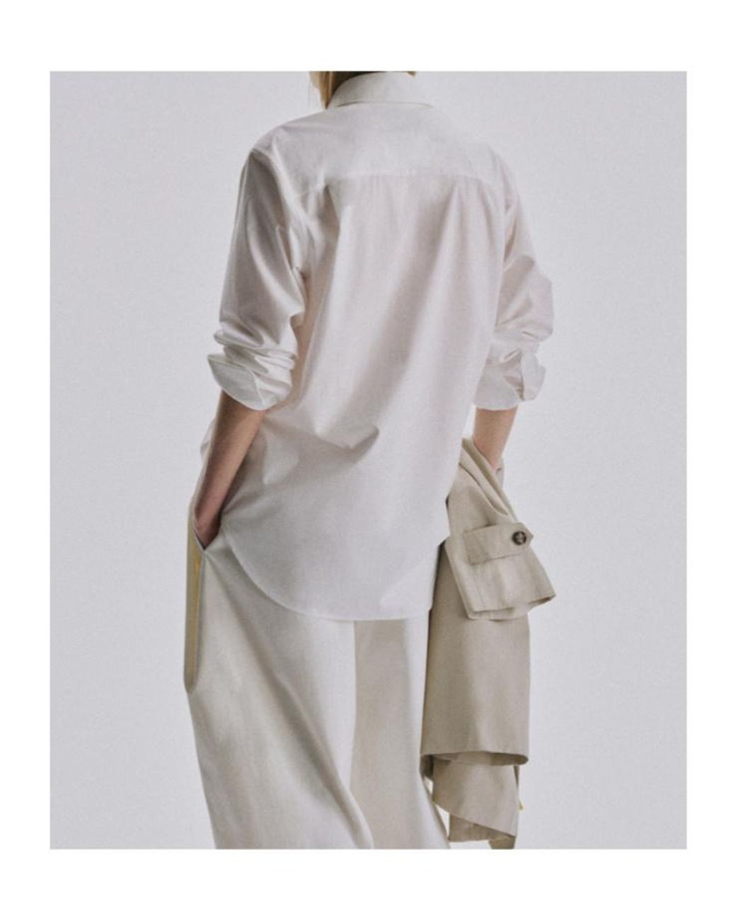 The Row White Gavina Button-Up Shirt