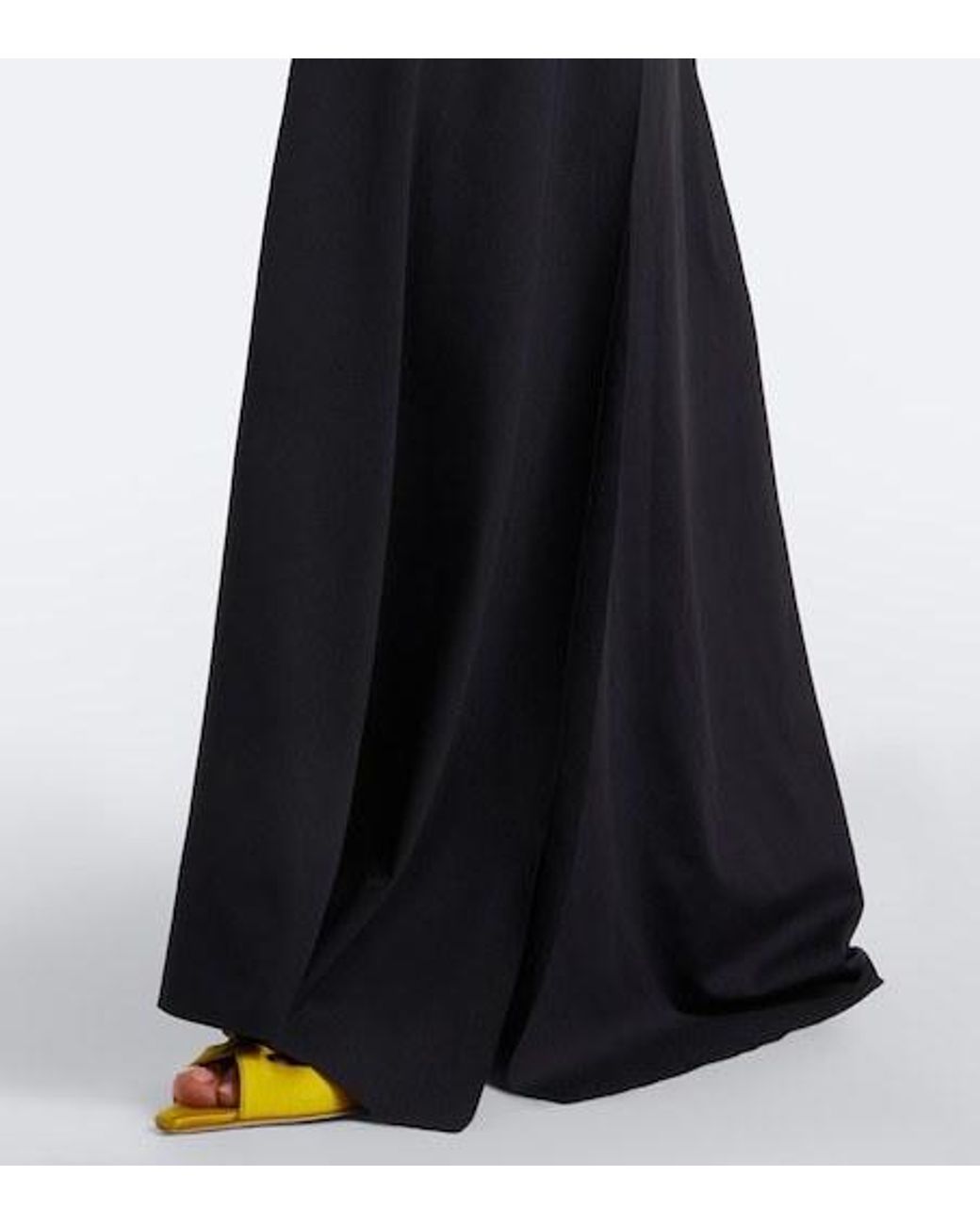 Victoria Beckham Black Draped Jersey Gown