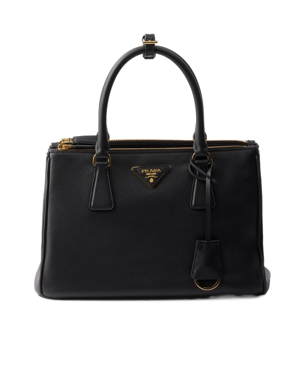 Prada Black Galleria Medium Leather Bag