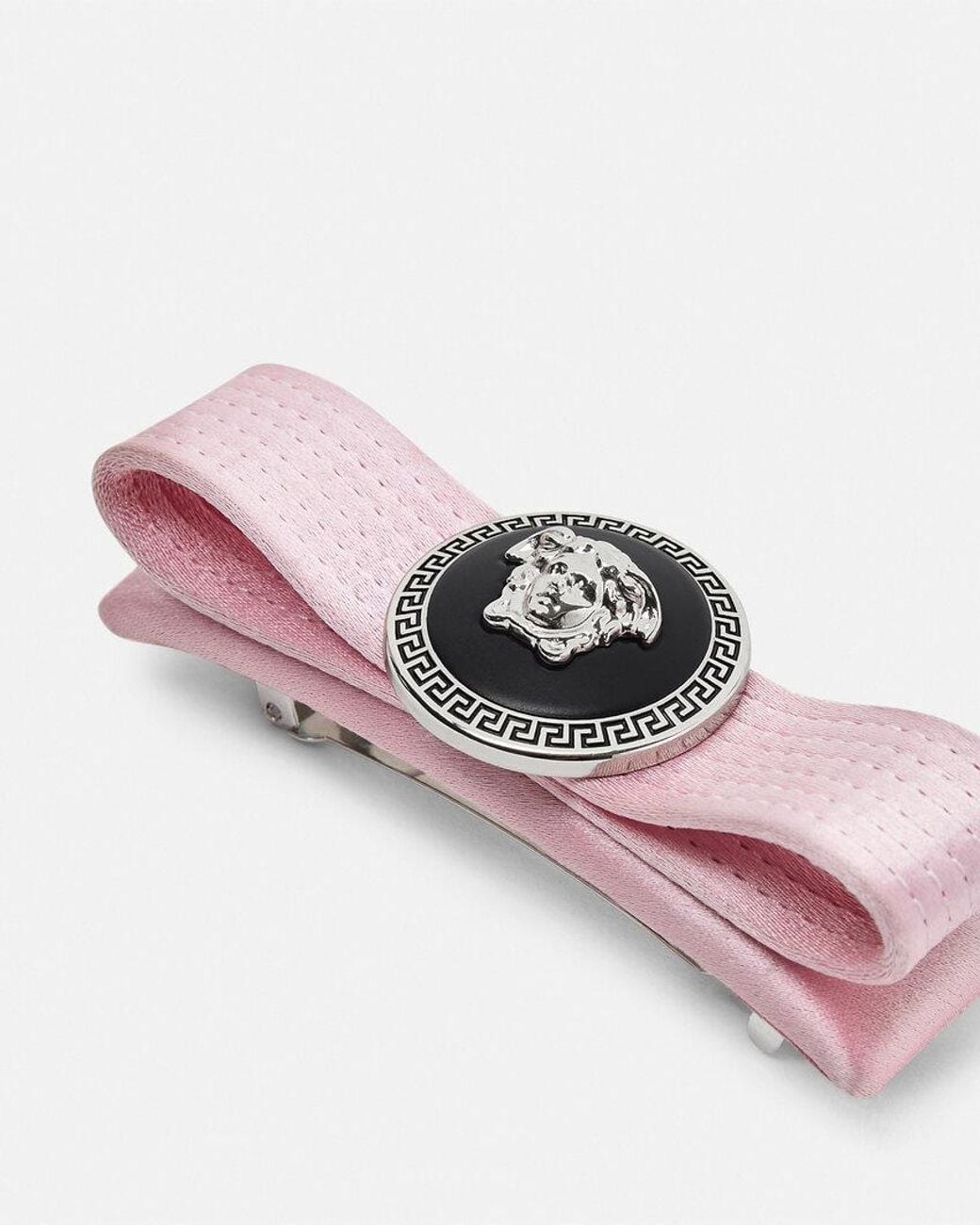 Versace Pink Medusa Head Clip Fastened Hair Clip