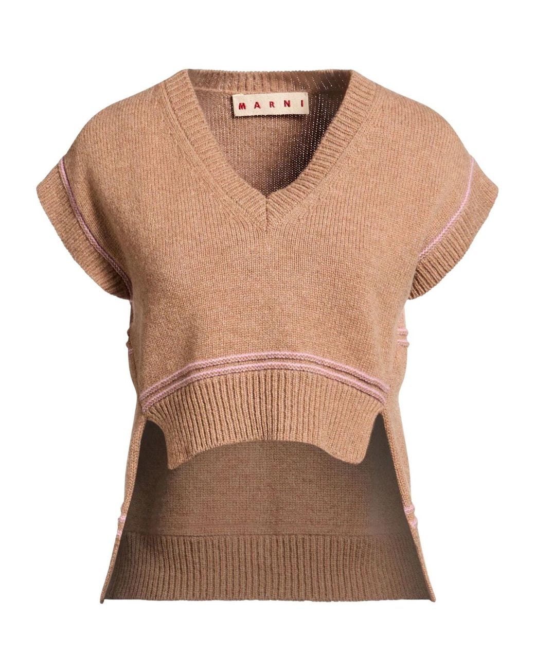 Marni Brown Two-Tone Jumpers