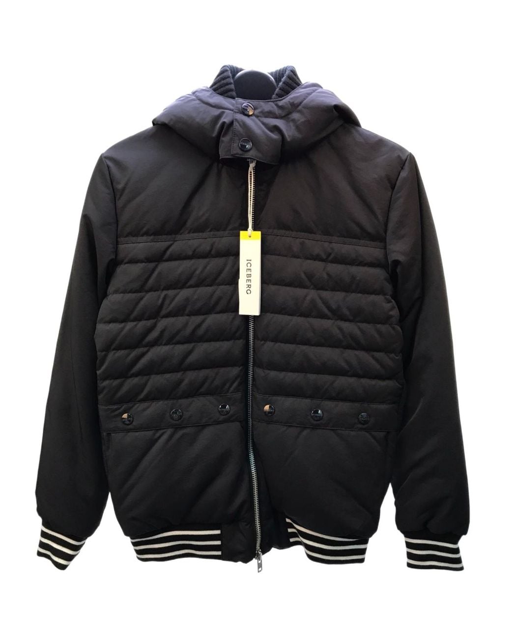 Iceberg Blue Hooded Down Jacket for men