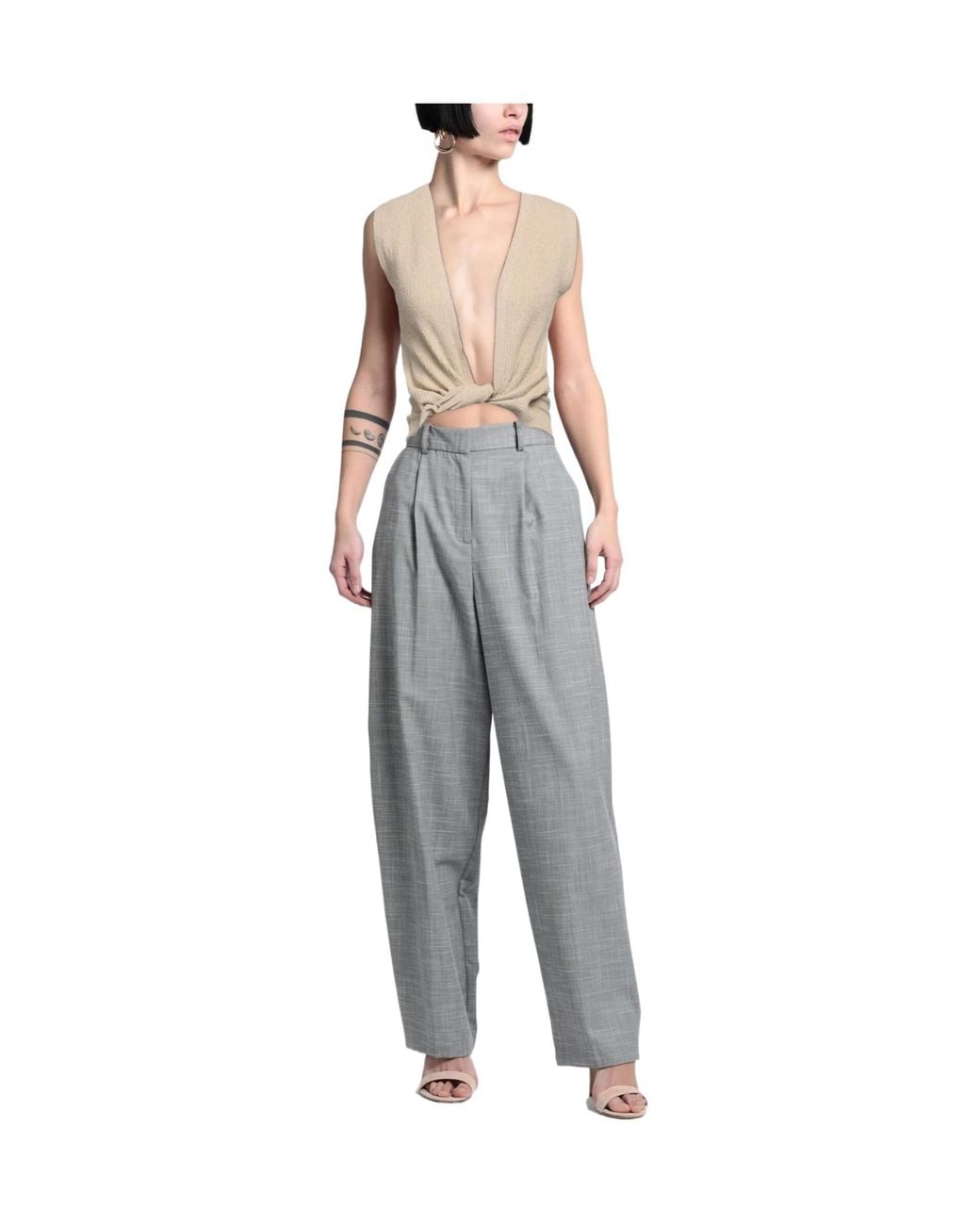 Jacquemus White Two-Tone Knit Top