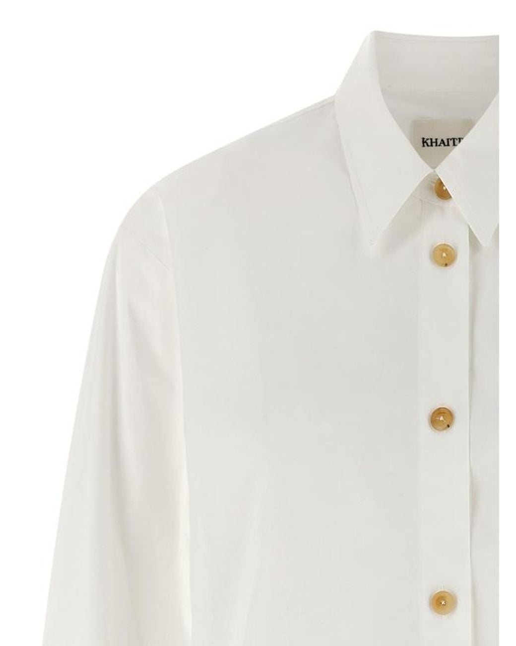 Khaite White Single-Breasted Shirt