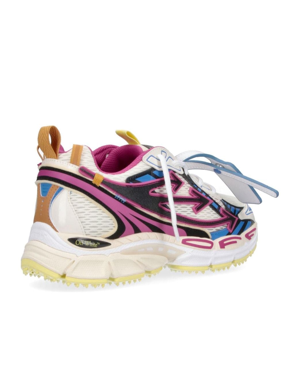 Off-White c/o Virgil Abloh Blue Round-Toe Sneakers