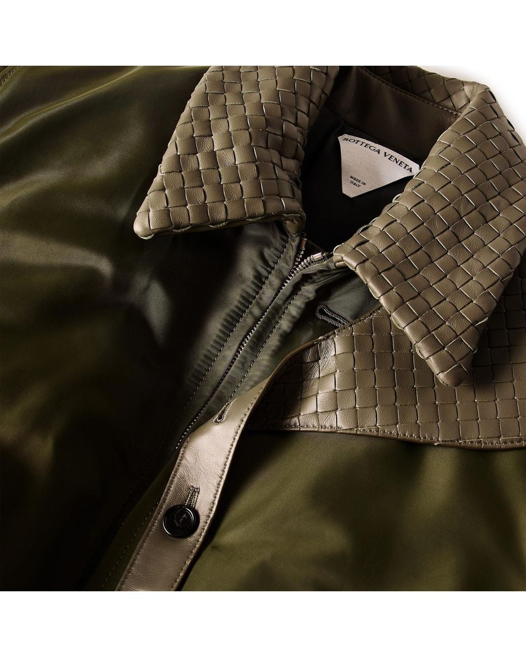 Bottega Veneta Green Short Puffer Jacket
