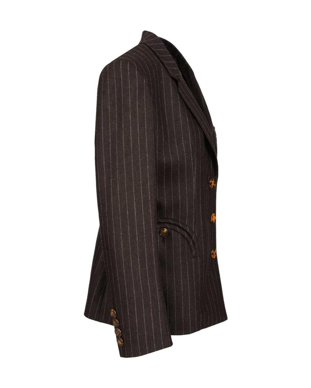 Blazé Milano Black Blazé Milano Lady Muad Akira Pinstriped Blazer