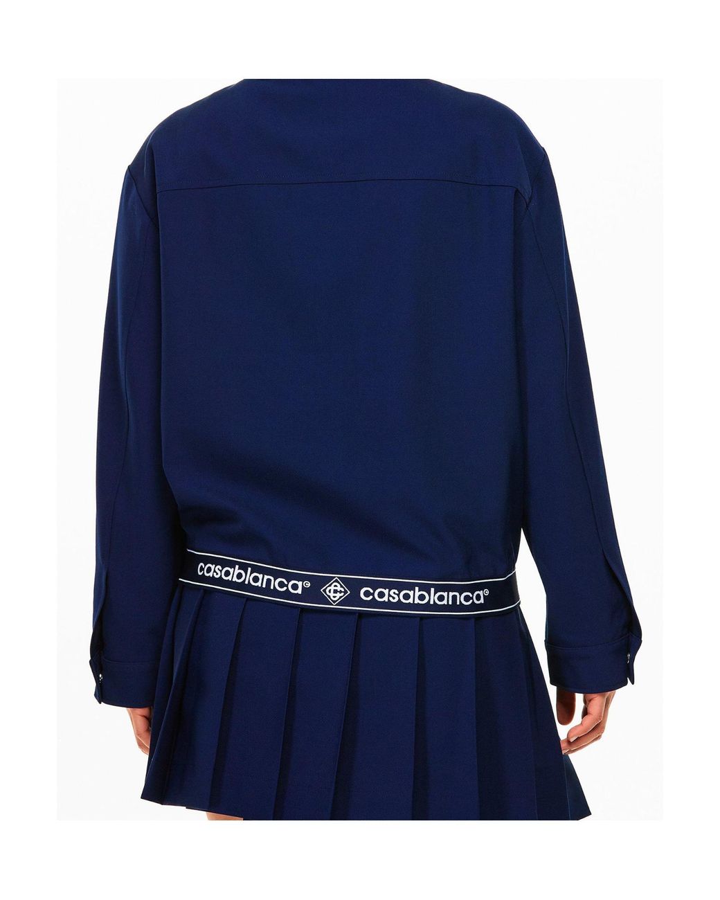 Casablanca Blue Zipper Casual Jacket