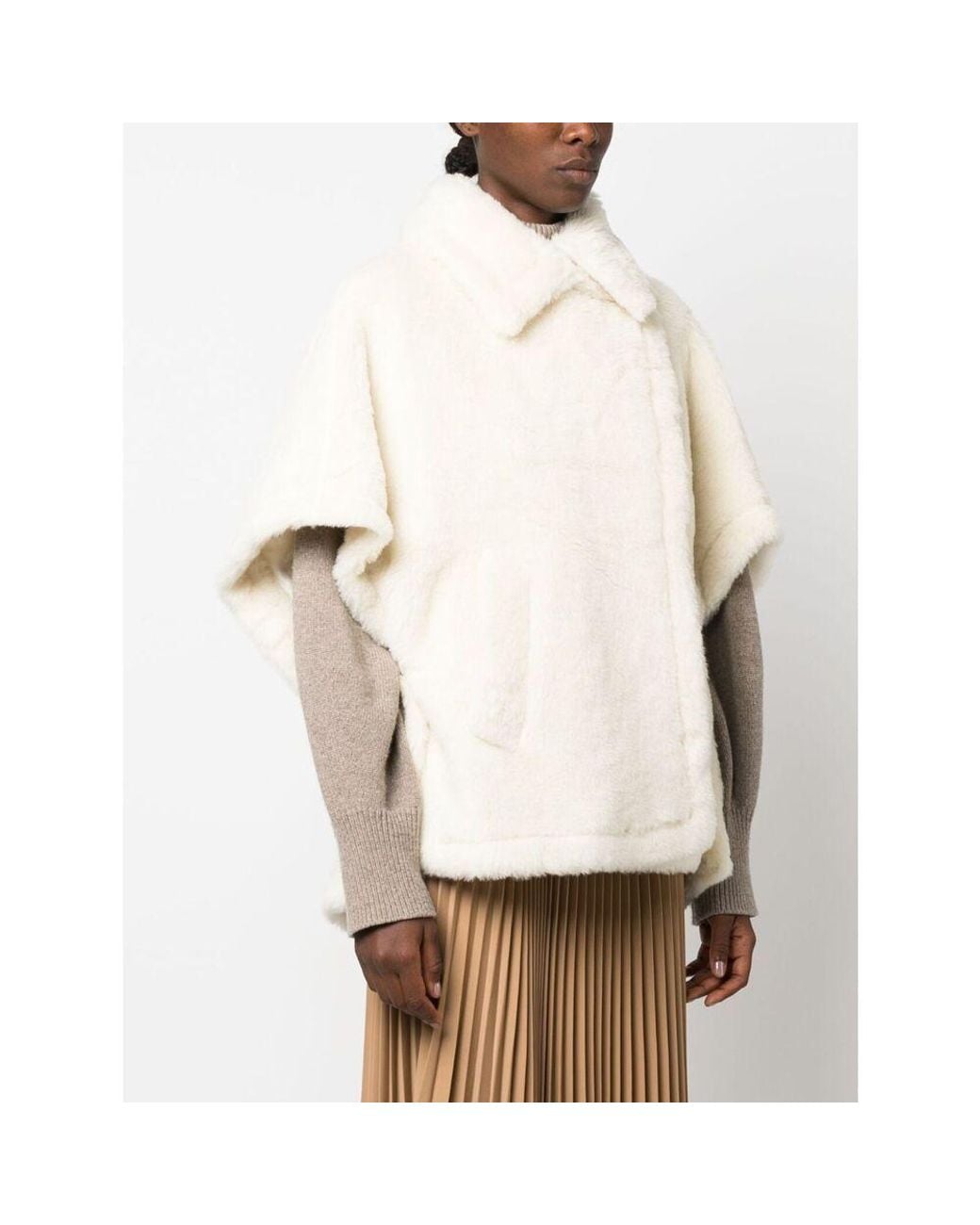 Max Mara White Long-Sleeved Cotton Clothes