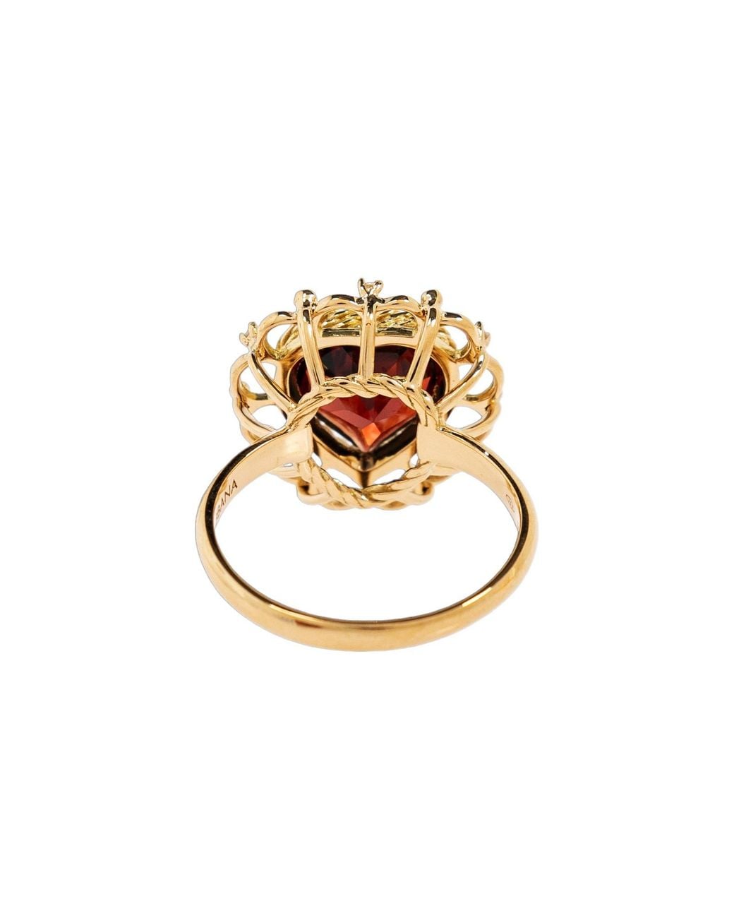 Dolce & Gabbana White Heart-Shaped Ring