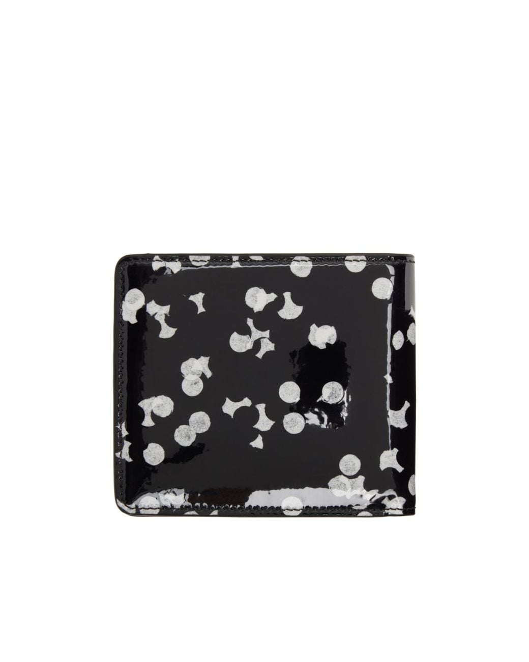 Maison Margiela Black Confetti-Print Wallet