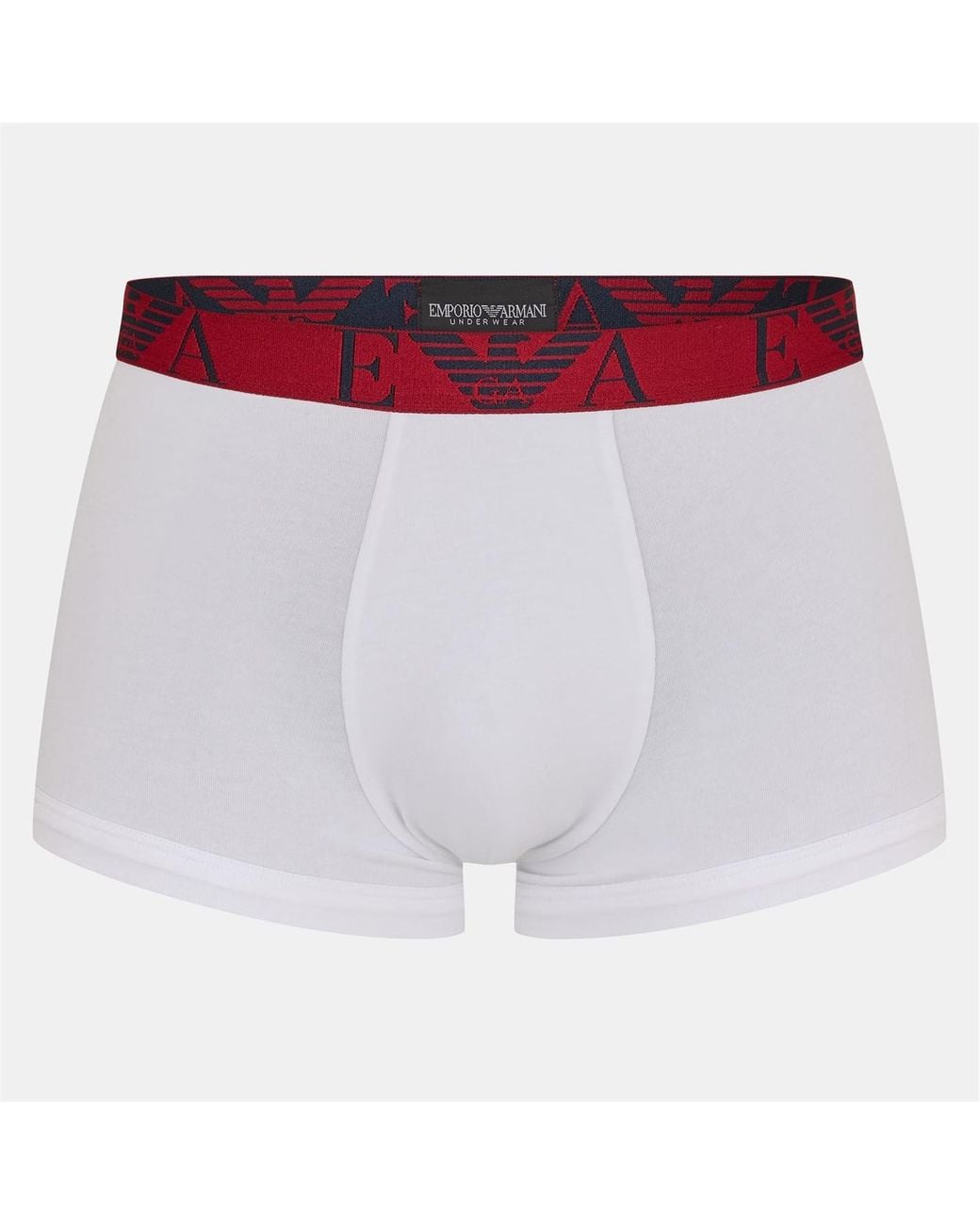 Emporio Armani Red 3-Pack Logo Trunks for men